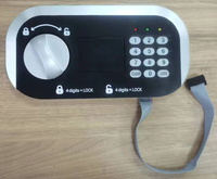 Kotak Brankas Mini Elektronik Duotai China Hitam Perak dengan Kunci Kode Digital dan Kunci Cadangan Kotak Brankas Uang Tunai