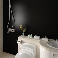 ORON Factory Wholesale Matériaux imperméables Protéger le revêtement de sol Décoration de sol pour chambre à coucher Revêtement de sol en PVC noir Auto-adhésif