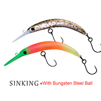 Leurre de pêche artificiel Minnow coulant 3g 55mm pour truite, perche, brochet, brochet noir, pêche au brochet