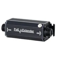 Boîtier extérieur en aluminium étanche IP66 PoE Gigabit 30W 1 entrée/1 sortie avec transmission Gigabit 10/100/1000M Full-Duplex sur 100m