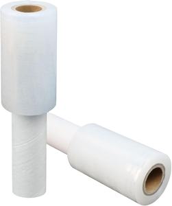 Huamaohengchun Rollo de Plástico Estirable de 4" x 500 pies, Rollos de Envoltura Retráctil con Asa, Paquete de 2 Envolturas de Plástico Ligeras para Mudanzas sin Desperdicios - Product Image 1