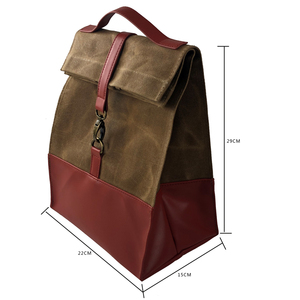 Kích Thước Khác Nhau Sinh Thái Tùy Chỉnh Khuyến Mãi Bông Cooler Canvas Có Thể Gập Lại Cách Nhiệt Văn Phòng Hộp Tote Cooler Kids Sáp Ăn Trưa Bag - Product Image 6