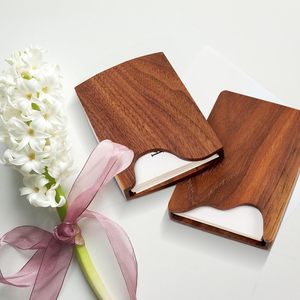 Porte-cartes de crédit Portable porte-cartes de visite nom d'entreprise porte-cartes de visite de poche en bois <span class=keywords><strong>portefeuille</strong></span> pour hommes - Product Image 2