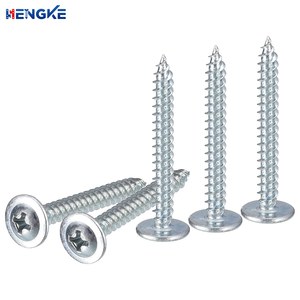 ANSI Flachkopf-Blechschrauben 20mm 30mm 50mm Stahl Verzinkt Befestigungselemente für Metrische Ingenieur- und Baukonstruktionen - Product Image 1