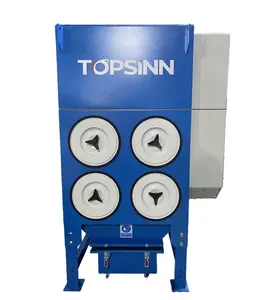 TOPSINN Direct-sale Four Filter Laser Cutting Dust Collector System Pulse Cartridge Dust Collector