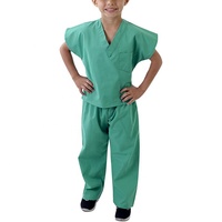 Scrub Set Kostum Mainan Anak-anak Scrub Set dan Mantel Lab Kain Halus