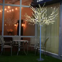 ICBC זיהוי מלאכותי LED ליבנה עץ חם לבן טוויג חתונה קישוט עץ אור