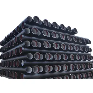 350毫米400毫米水泥内衬沥青法兰球墨铸铁管，高强度价格便宜