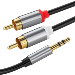 1M 1,5 m 2m 3M 5M Pin dorado Cobre 3,5mm a 2 RCA cable Cable de audio blindado - Product Image 2