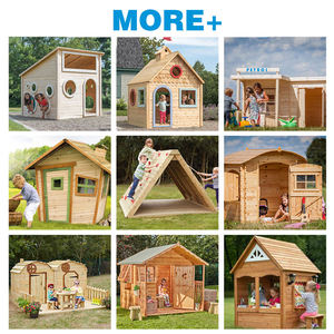 Outdoor-Holzspielhaus für Kindergarten, Tagesstätte, Vorschule, Garten und Hinterhof – Rollenspiel-Lernhaus mit Möbeln - Product Image 3