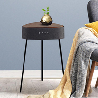 Table basse en forme de Triangle bois ou plastique, haut-parleur Audio, AUX, Table latérale, pieds en fer, hi-fi, musique, Table basse