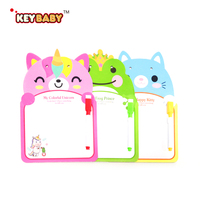 Tableau blanc et tableau de dessin magnétique effaçable double face portable pour enfants, surface en carton, bloc-notes domestique pour l'enseignement