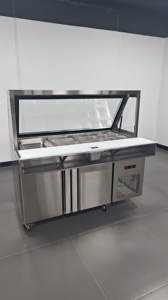 Elevador de 5 pies con tapa de cristal, para ensalada, sándwich, Pizza, escaparate de comida rápida, equipo de refrigeración - Product Image 3