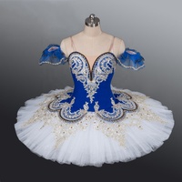 Tutu d'oiseau bleu de scène professionnel personnalisé belle robe de ballet classique bleu marine pour adultes pour la danse à la main vêtements pour enfants