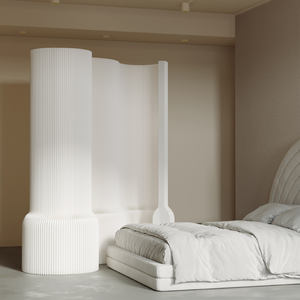 Elegante Partición Plegable de Papel Kraft Estilo Acordeón para Hogar, Exhibiciones y Bodas - Product Image 1