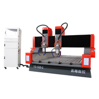 Máquina de Pulir y Cortar Orificios para Fregaderos de Encimera de Mármol y Granito 1325 / Máquina de Grabado y Tallado de Piedra con Router CNC