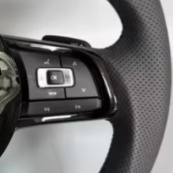 Para Volkswagen VW Polo Golf 6 <span class=keywords><strong>GTD</strong></span> Jetta Tiguan Passat B7 B8 Gti Gts R <span class=keywords><strong>Gtd</strong></span> <span class=keywords><strong>Golf7</strong></span> Mk7 volante de cuero completo accesorios de coche - Product Image 4