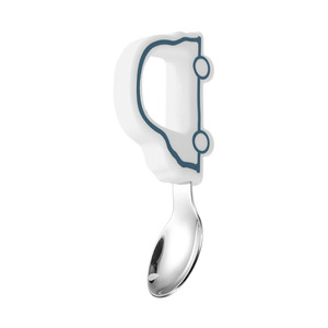 ช้อนส้อมวงแหวนแบบสั้นสำหรับฝึกรับประทานอาหารสำหรับเด็กเครื่องใช้บนโต๊ะอาหารทำจากสเตนเลสสตีล304ออกแบบได้ตามต้องการ - Product Image 2