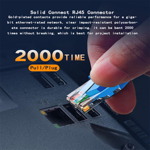 Longitud personalizada 1-50m RJ45 Cat6 24AWG Parche de cable de red Ethernet para electrodomésticos - Product Image 3