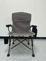 Chaise de camping pliante robuste Mingchan avec table latérale, siège portable pour la pêche et la plage, idéal pour les pique-niques en plein air et les voyages (vente en gros)
