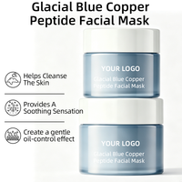 Masque Nettoyant Profond à l'Argile et aux Peptides de Cuivre Glacier – Nettoyage des Pores, Équilibrant, Rafraîchissant, Hydratant et Régulateur de Sébum