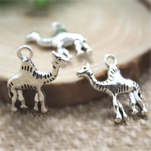 Camel 22x20mm charms pendants YAOLU antique silver tone 2 sided camel pendants charms 22x20mm cn zhe children's men's unisex women's d1303 charm