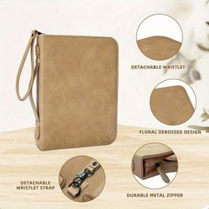 PU Leather Spiral A3 Address <b>Book</b> with Waterproof Cover and Embossed Logo - Product Image 4