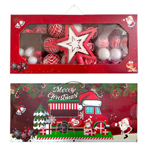 Bolas colgantes de Navidad impermeables de alta calidad, juego de decoración de árbol, adornos de lujo únicos para uso festivo DIY - Product Image 5