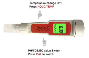 पानी की गुणवत्ता परीक्षक 4-इन-1 बहु-कार्यात्मक <span class=keywords><strong>ph</strong></span> मीटर पोर्टेबल घर उच्च-परिशुद्धता परीक्षण पेन - Product Image 4