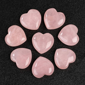 Herramienta de Masaje de Jade Natural y Cristal en Forma de Corazón para Rostro y Cuerpo - Product Image 2