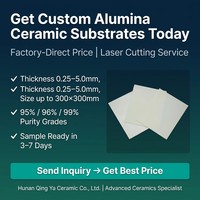 Substrat en céramique d'alumine Al2O3 à 96 %, 99 %, 99,6 %, haute conductivité thermique, plaque céramique isolante, découpe laser personnalisée