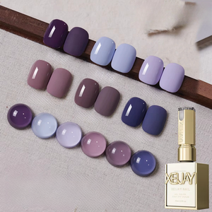 XEIJAYI Luxe UV Gel Vernis À Ongles <span class=keywords><strong>Violet</strong></span> <span class=keywords><strong>Foncé</strong></span> Photothérapie LED Longue Durée 15ml Bouteille pour DIY Art Salon Nail Beauty - Product Image 1