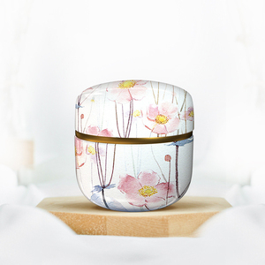 Wholesale Luxury Tea Tins Empty Metal Tea Can For Round Tea Tin Canister Multicolor Tin Box
