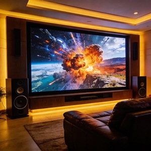 Pantalla LED COB P0.9 P1.25 P1.56 P1.86 de Alta Definición para Cine en Casa, Panel de Video Interior de 600x337.5mm - Product Image 1