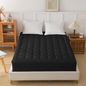 Rắn thoải mái đôi Kích thước nệm Topper bông được trang bị Bìa Bộ nhớ massage Tính năng PVC bọt nhà gấp giường Mat cây - Product Image 1