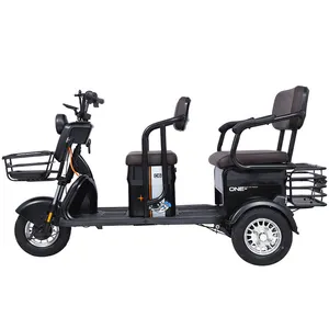 Paige untuk dewasa sepeda motor roda tiga 3 roda sepeda motor murah triciclo electrico kecepatan rendah keselamatan bermotor lainnya becak listrik 60v