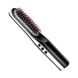 Brosse lissante sans fil portable, rechargeable par USB, mini brosse lissante pour barbe - Product Image 2