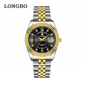 LONGBO 83831 di lusso stile di moda <span class=keywords><strong>oro</strong></span> orologi da <span class=keywords><strong>uomo</strong></span> impermeabile al quarzo <span class=keywords><strong>orologio</strong></span> per gli uomini fabbrica all'ingrosso - Product Image 3