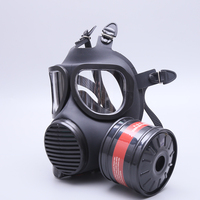 Masque de protection agricole réutilisable et lavable Bofeite avec filtre à gaz acide en caoutchouc, cartouche filtrante remplaçable, sangles de tête tactiques