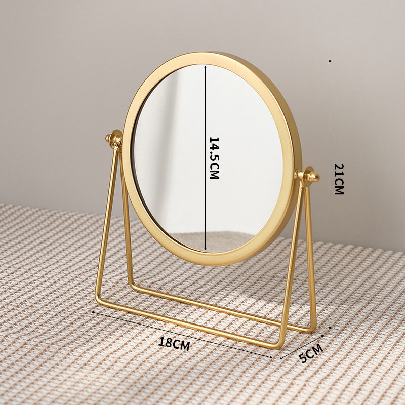 Miroir de support doré