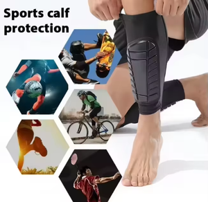 Espinilleras de fútbol y <span class=keywords><strong>baloncesto</strong></span> personalizadas, protectores de piernas de fútbol <span class=keywords><strong>con</strong></span> protección de pantorrilla, espinilleras y calentadores - Product Image 5
