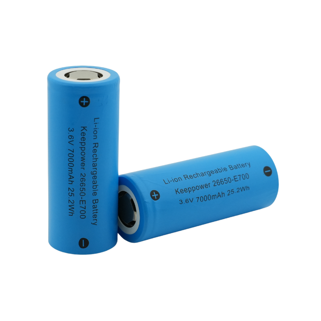 7000mAh 26650 Li-ion Battery Keeppower 26650-E700 Rechargeable Cell High with Capacity and Long Cycle Life