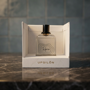 UPSILON 100 ML Eau de Parfum dans un coffret cadeau haut de gamme avec un design de flacon élégant, des sculptures et des accents décoratifs - Product Image 4