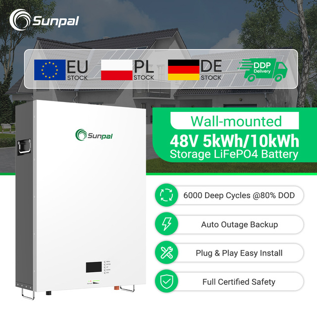 Sunpal Lifepo4 Home Energy Battery 48v 200ah 100 Ah Low Voltage Lithium Battery Storage