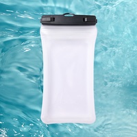 Sac étanche flottant en TPU pour iPhone avec airbags et compatibilité tactile, idéal pour la plongée transfrontalière