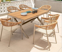 Chaise de jardin en alliage d'aluminium de style nordique - Respirante, imperméable, résistante au soleil, anti-corrosion et anti-âge pour une utilisation en cour