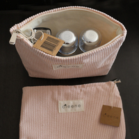 Pochette zippée en toile avec logo personnalisé, 17x8x4cm, petite trousse de maquillage, étui à crayons, organiseur de voyage avec doublure en satin, vente en gros