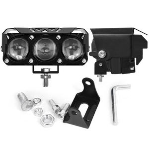 Luces de conducción antiniebla LED blanco amarillo lente <span class=keywords><strong>proyector</strong></span> lámpara focos LED Auto niebla luz amarilla para motocicleta todoterreno barco lámpara LED - Product Image 3