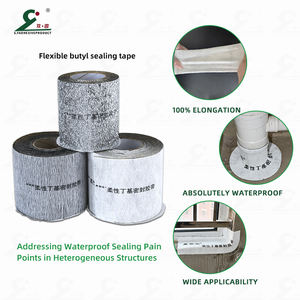 Beton çatı için butil su geçirmez bant olmayan dokuma kumaş takviyeli kendinden yapışkanlı mühür bant ev sarma bant 10m rulo - Product Image 6