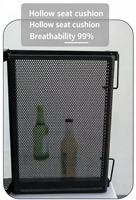Sièges de sport en maille respirante pour gradins ; Chaises pliantes légères avec structure métallique, idéales pour les matchs de baseball en extérieur.